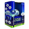 LEXIBOOK - Réveil veilleuse Rugby - Sons et mélodies, écran LCD rétro-éclairé et lumineux - Bleu
