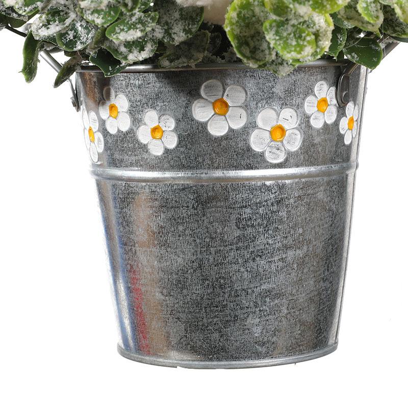 Resurrection Rabbit Decorative Potted Plant Tabletop Ornament Wreath Pendant Easter Cartoon Theme Simulation Plant Door Hanging