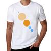 Planets To Scale Diagonal Tshirt Big Size Simple Tshirt