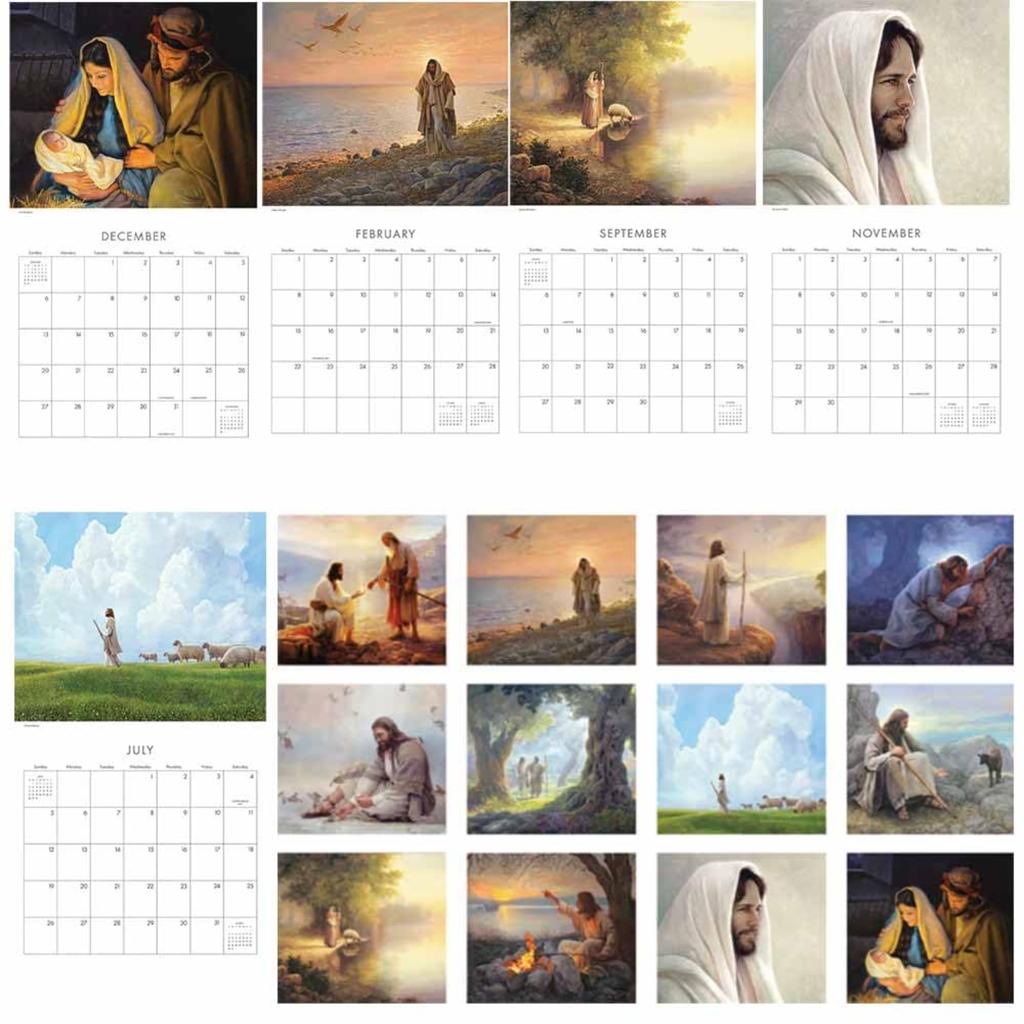 Календарь с живописью на 2026 год, Календарь из плотной бумаги для семейных праздников и подарков