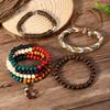 New Coconut Bead Beaded Elastic Line Men's Bracelet Bracelet Bracelet