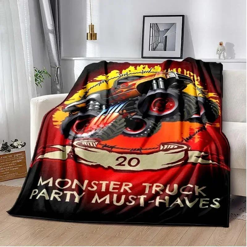 Monster Jam Grave Digger Truck Hot Wheels Диван Одеяло Легкое теплое изоляционное одеяло Кровать Офисный автомобиль наколенники Плед Одеяло