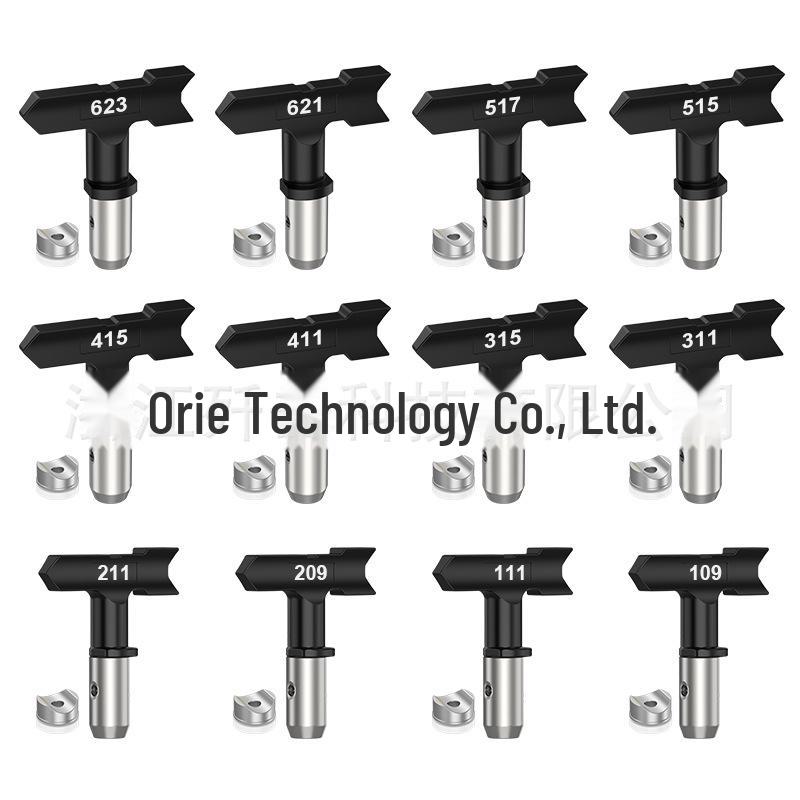 Комплект безвоздушного распылителя высокого давления: Форсунка, седло «утконос», труба, фильтр распылителя, удлинительный стержень.