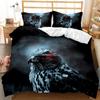 Eagle Duvet Cover Set King Queen Size Cute Grey And White Eagle Soars In The Sky Polyester Bedding Set For Kids Teens Adults
