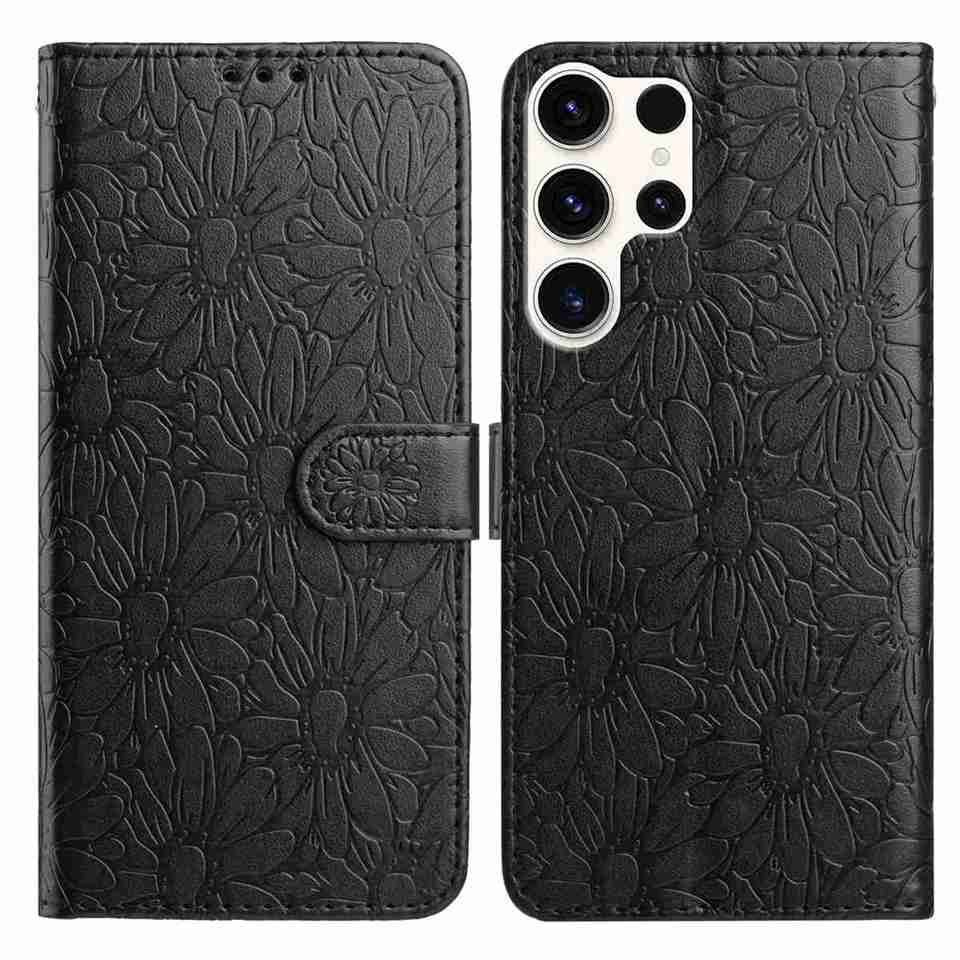 10-цветной тисненый чехол-книжка с ромашками для Samsung Galaxy A12 A15 A26 S20-S25...