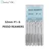 Dental Engine Use Endodontic Gates Drill Peeso Reamers Glidden Rotary 28mm/32mm #1-6 Stainless Steel Endo Files Dentist Material