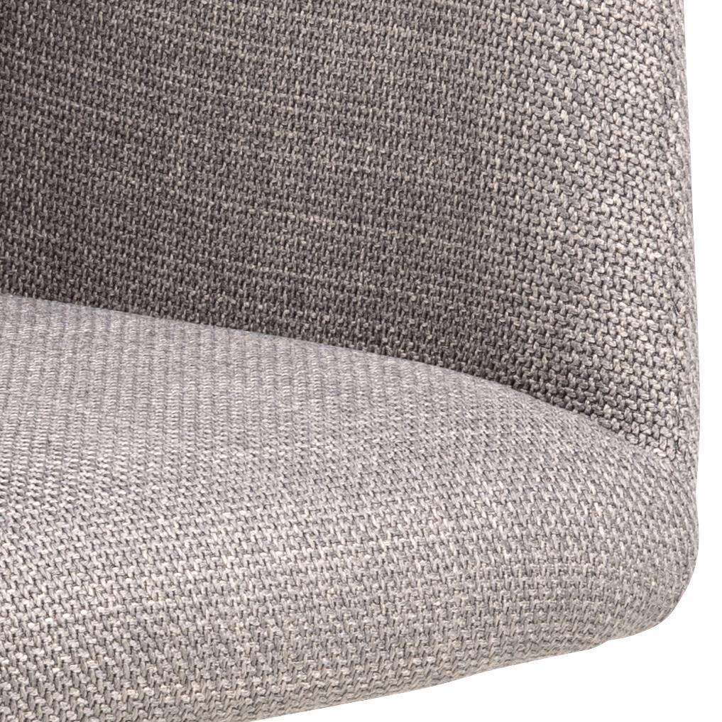 Laura SWIVEL CHAIR WITH ARMRESTS, gray upholstered