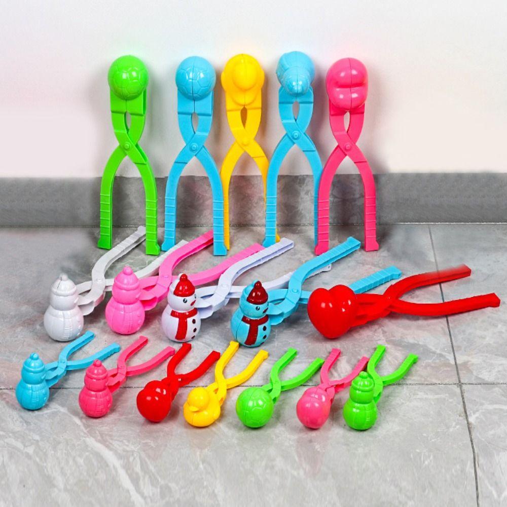 Outdoor Heart Snowflake Duck Shape Clip Tongs Multistyles Sand Snow Ball Mold Toys  for Kids Adult
