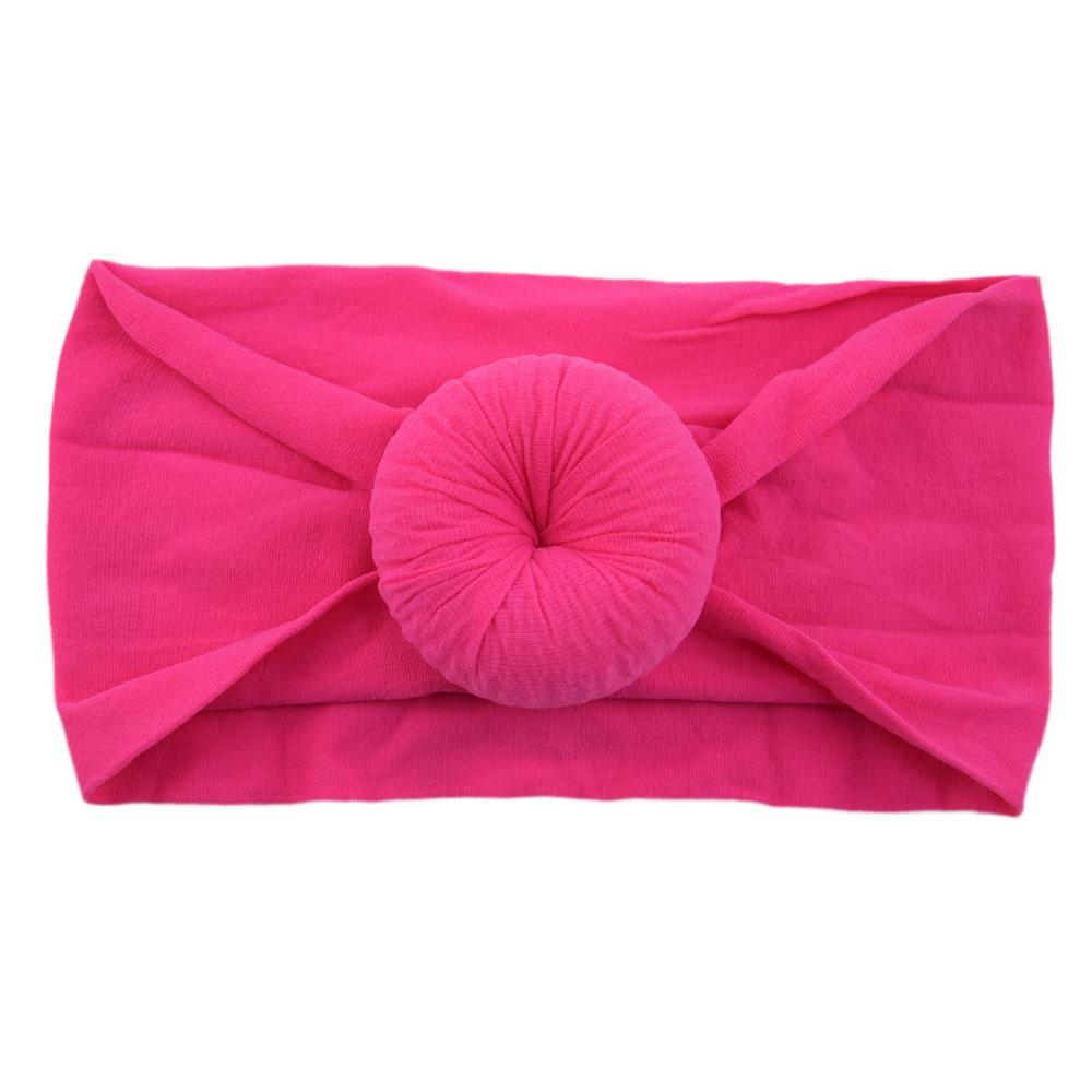 Детские головные уборы из нейлона, широкие детские аксессуары для волос, мягкие чулки с шариками, повязка на голову для малышей из нейлона, повязка на голову в виде пончика