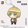 Attack on Titan Q Version Double-Sided Acrylic Keychain, Levi Mikasa Bag Gift Pendant
