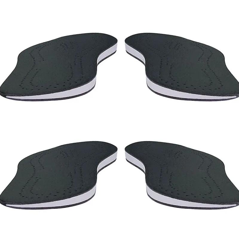 Ушиб стопы Боль в колене Унисекс Кожа O/X Нога Ортопедические стельки О-образные Ноги Вальгус Варус Обувь Коррекция Подушечки Вкладыши для обуви Мужчины Женщины