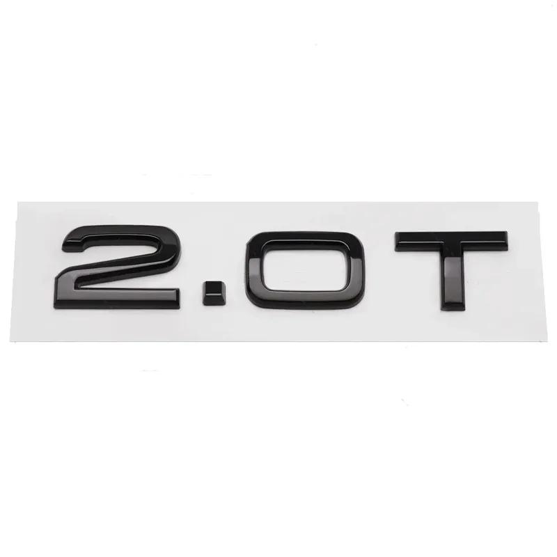 3D ABS Letters Car Styling Rear Trunk Badge 1.8T 2.0T 3.0T Emblem Logo For Audi A3 A4 A5 A6 A7 A8 Q2 Q3 Q5 Q7 Q8 Car Accessories