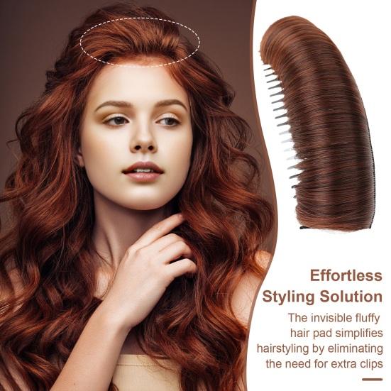 Yousheng 3 шт. невидимая накладка для волос натуральная основа для волос зажим для укладки волос вставка инструмент для объема DIY увеличение волос аксессуар