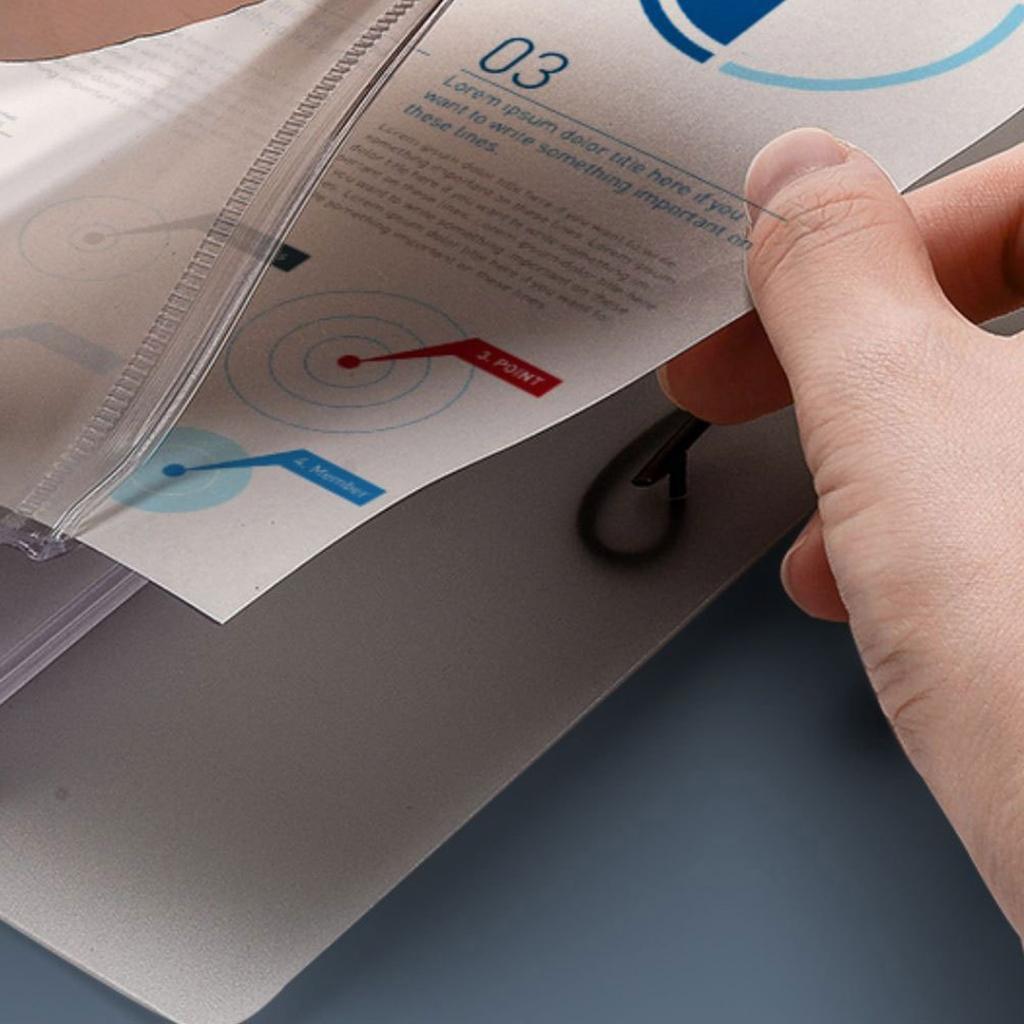 Папка-регистратор с 4 кольцами 12,59x9,76 дюймов, вмещает 220 листов, водостойкая, для презентаций студентов, учителей, офисных работников