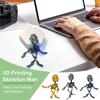 3D-печатный подвижный скелет, игрушки-скелеты, украшения для дома, комнаты, автомобиля, настольные украшения, подвижные суставы, подвижные и подвижные игрушки-скелеты