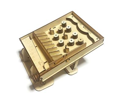 Деревянная головоломка-пинбол, Игровая консоль ручной работы, 3D-пазл, Набор для творчества, Маленький пинбол-автомат