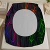 3PCS Multi-color Fitted Sheet Gemoetric Fragment Printed Flat Sheet Set With Pillowcases No Filling Cool Vivid Visual Style