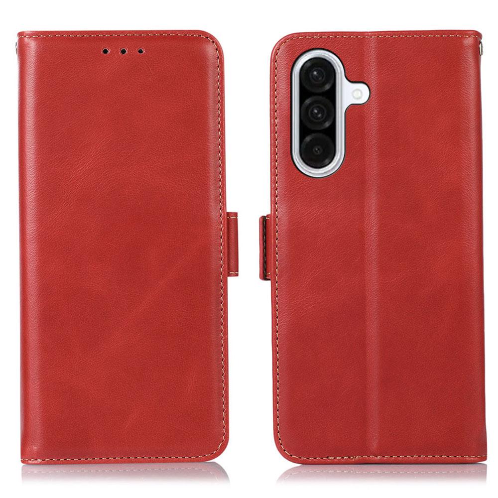 Для Samsung Galaxy A17 Чехол Блокировка RFID Настоящая Коровья Кожа Кошелек Чехол для Телефона