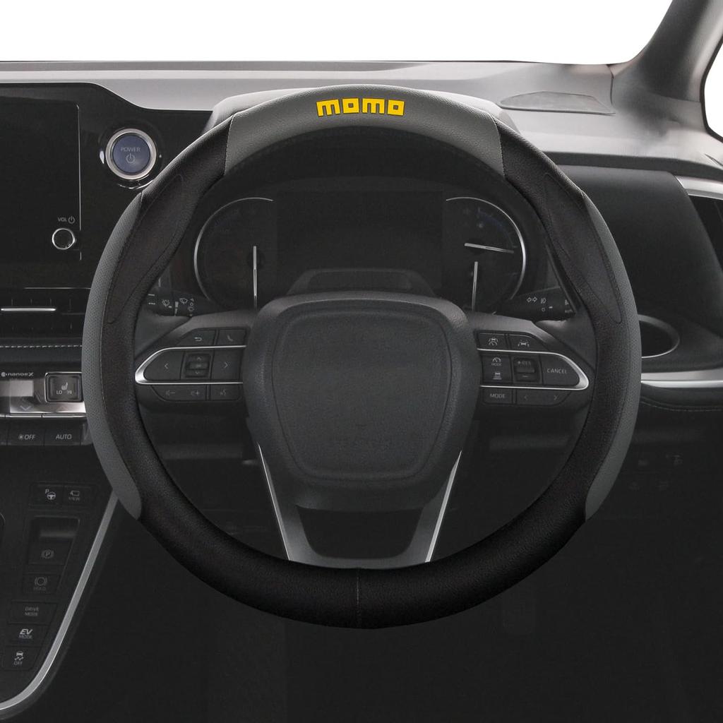 MOMO SUPER ANATOMICO Steering Wheel Cover, Italy, Milan, Size Small, Gray