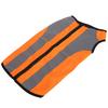 Zipper Closure Pet Dog Clothes Polyester Thin Fabric Night Visible Dog Outfit  Road Safety Travel