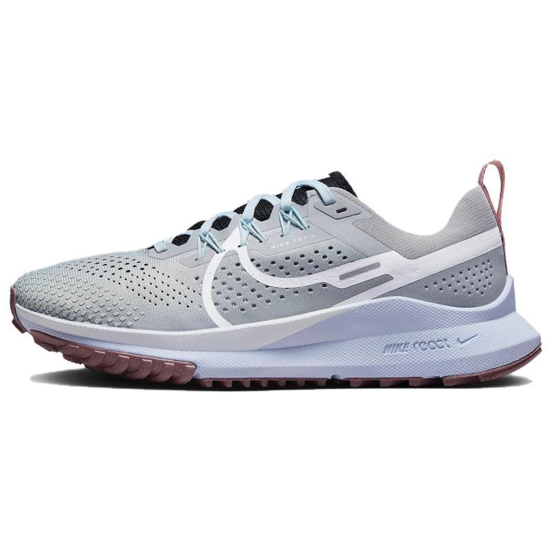 Nike Женские кроссовки React Pegasus Trail 4 Светло-серый Черный Ледниковый синий Белый DJ6159-005
