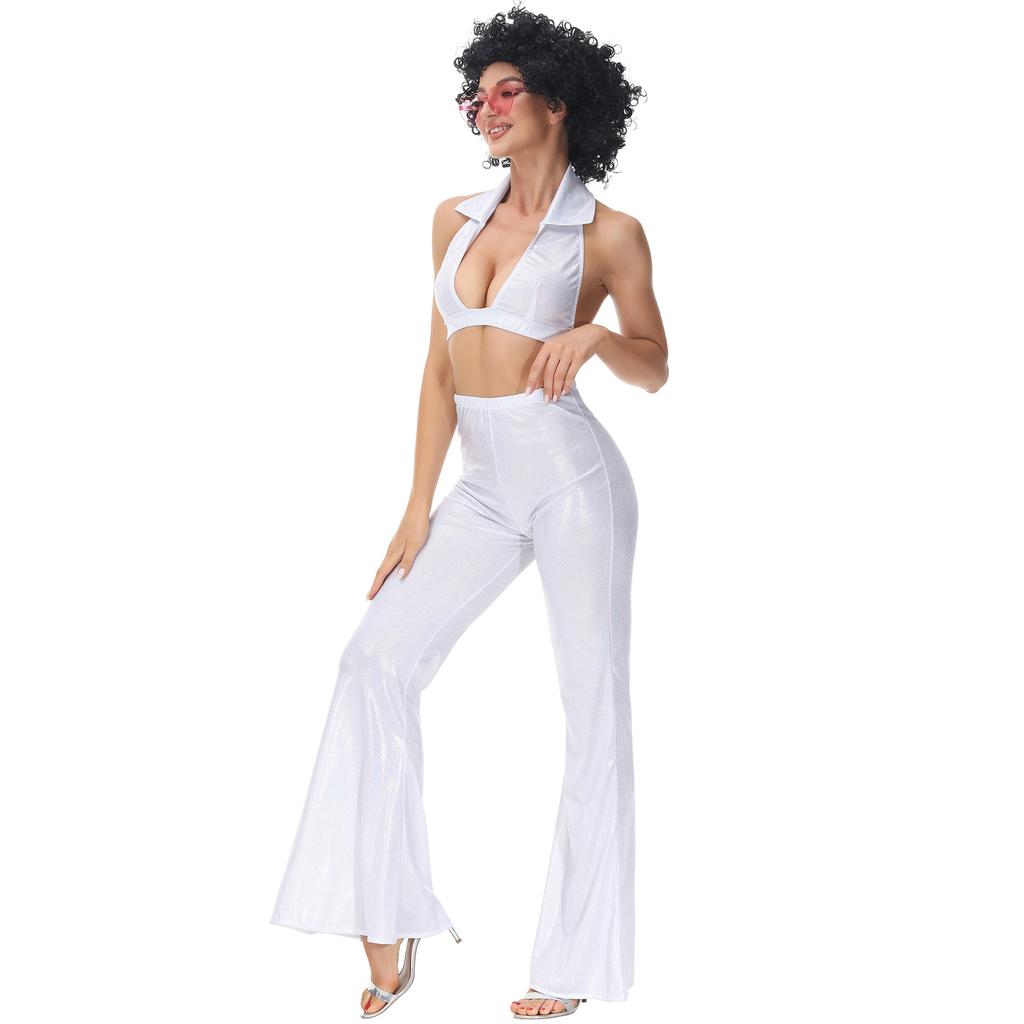 Женские винтажные диско-формы 80-х, косплей-костюмы на Хэллоуин, костюмы для шоу и выпускного