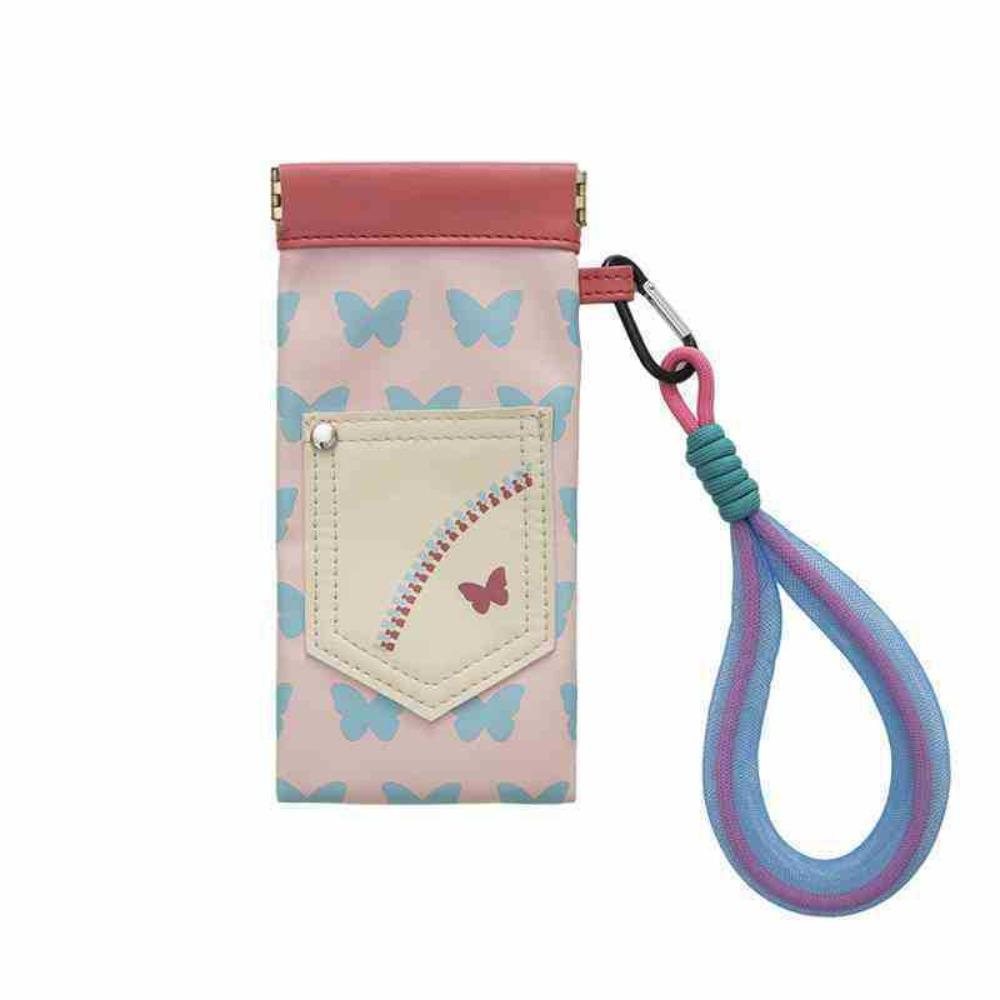 Portable Women's Silicone Glasses Storage Bag Anti-Prure Sunscreen Bag Waterproof Wear-Resistant Hanging Bag for Eyewear