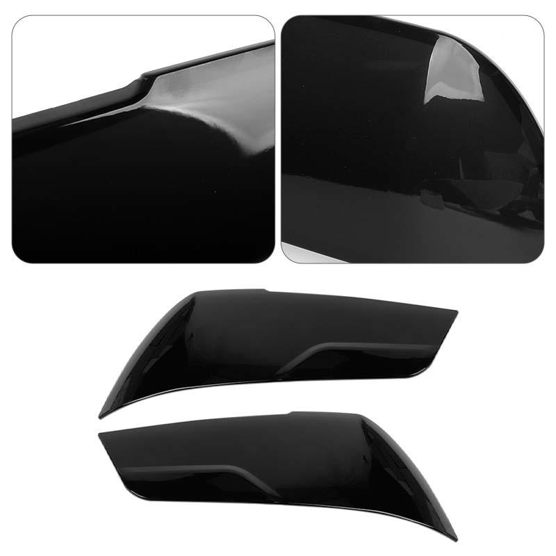 Крышки фар передний бампер ABS украшение лампы для Dodge Charger 2011-2014 внешние аксессуары (Копченый черный)