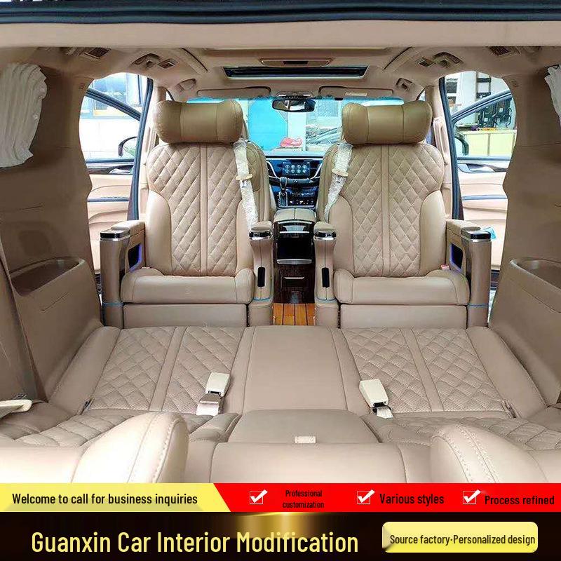 Custom GL8 Aviation Seat with Mirror Floor for Desert Edition