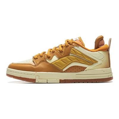 Li Ning Weiw Pro Special Story Edition удобные универсальные нескользящие прочные низкие кроссовки для скейтбординга мужские кроссовки желто-коричневые AECU027-3