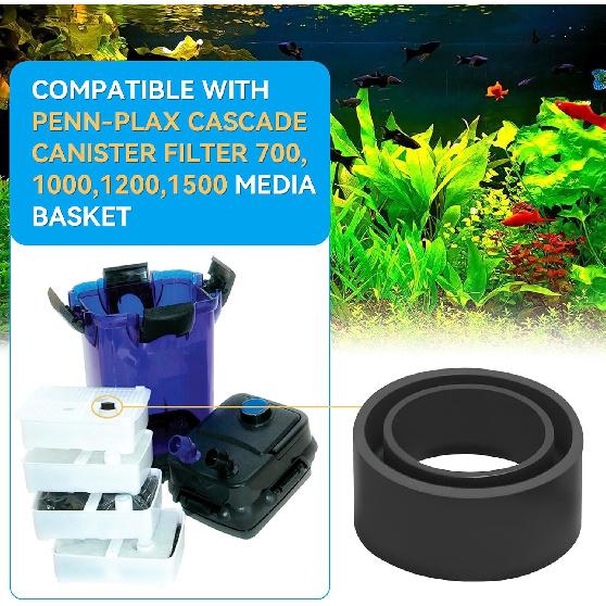 CCF221 Замена уплотнения стыка корзины для media для канистровых фильтров Penn Plax Cascade 700, 1000, 1200, 1500 Запасные части для канистрового фильтра 2 шт.