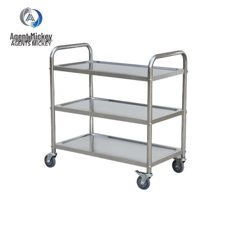 Agents Mickey Stainless Steel 3-Tier Service Cart
