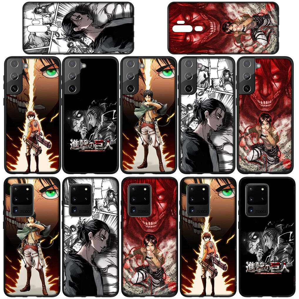 for iPhone 17 16 15 Xiaomi Poco F7 F8 X7 C85 C75 C71 M8 Redmi Note 14 13 12 11 Pro Max 14C 13C 15C A3 A4 Phone Case Eren Jaeger Attack on Titan Levi
