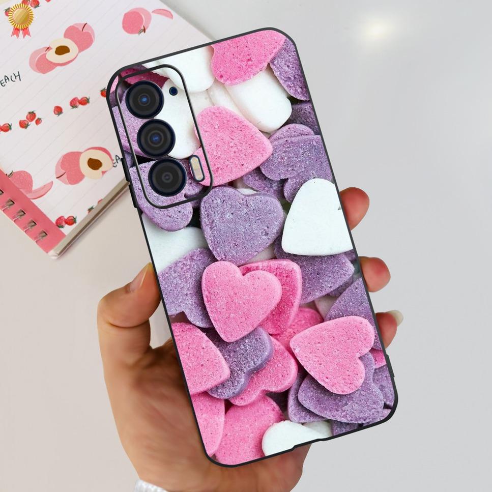 Для Motorola Edge 2021 Чехол Роскошный Прозрачный Милый Кот Лев Женский Ударопрочный Мягкий ТПУ Силиконовый Задний Чехол Для Motorola Edge 21 Funda