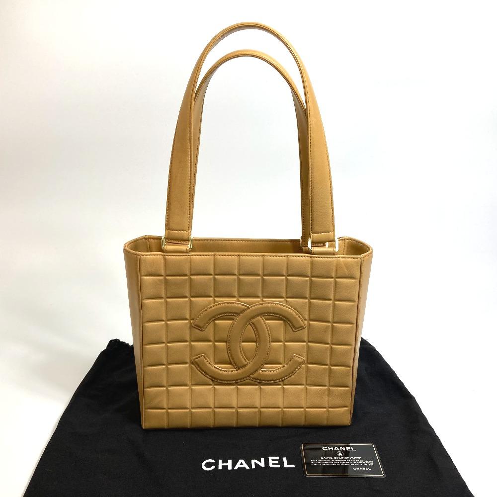 CHANEL A17809 CC Chocolate bar Semi Shoulder Hand Bag Shoulder bag Tote Bag