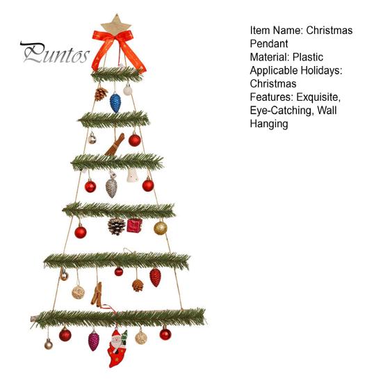 Светодиодное рождественское настенное украшение, рождественская елка, подвесная с маленькими подвесками, светящиеся рождественские елочные подвесные украшения для домашнего декора, для внутреннего и наружного использования