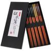Chopstick 5 Fish Dishwasher Japanese Vegetable Comes with a Chopstick Sushi Sashimi for for Housewarming New House Set, Pieces, Wooden, 22.5cm,