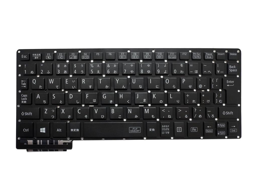 Laptopdiyparts (РемонтЗапасная часть) Японская клавиатура NSK-210UQ (9Z.NDMUQ.00J) Черный для серии NEC LAVIE Note Mobile NM150 NM550 NM750
