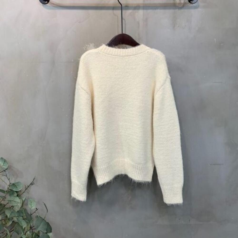 C S In The Room artS Wool Pendant baSiC V neCk Long SleeVe Knit 3Color C