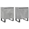 VidaXL Bedside Tables 2 Pcs Concrete Grey 40x30x50 Cm Engineered Wood 826853