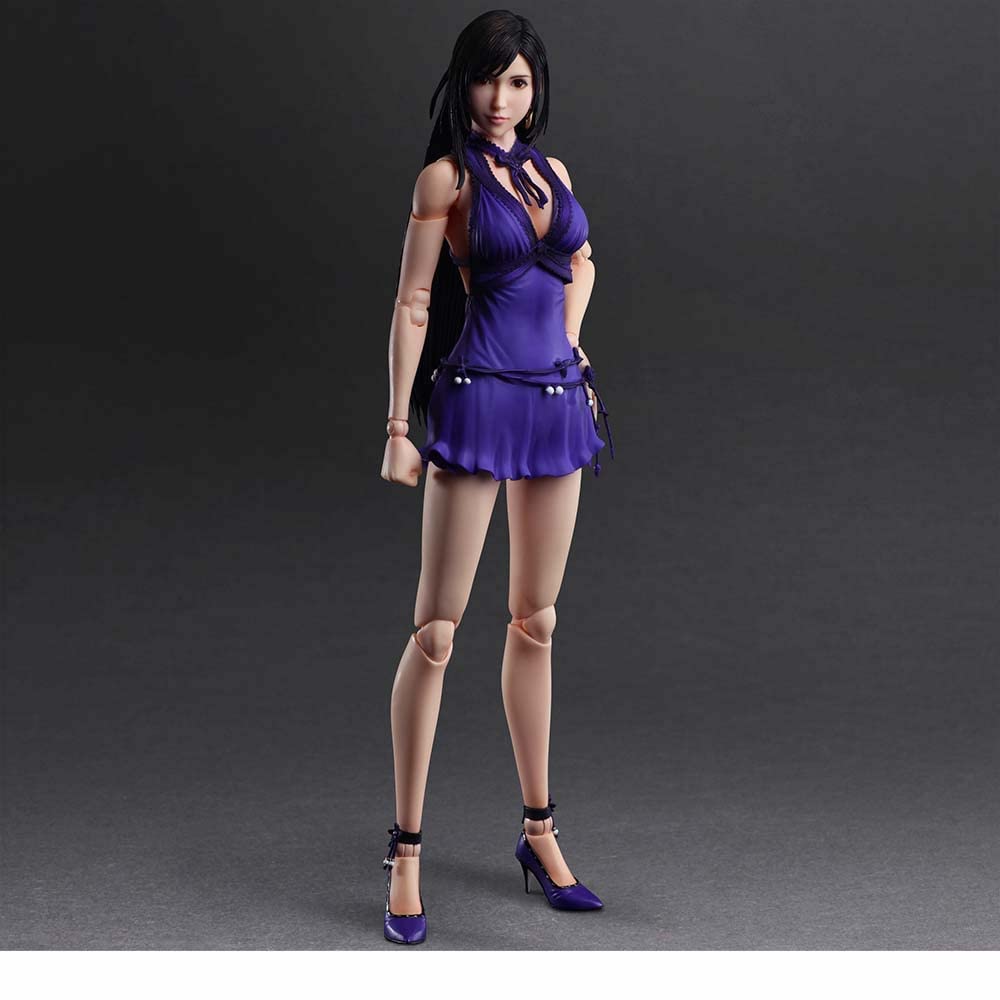 Square Enix Final Fantasy VII Тифа Локхарт Play Arts Kai Фигурка Remake (Платье Вер.)