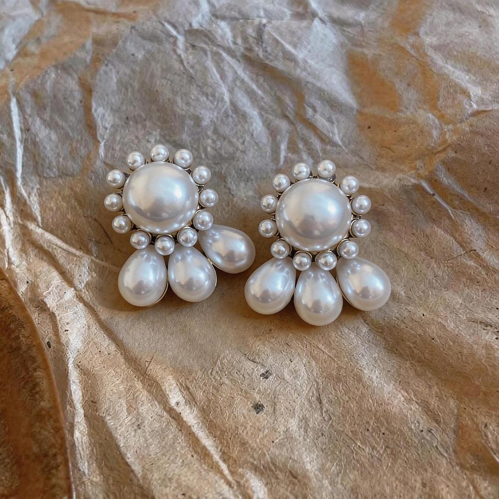 Серьги-капли с жемчугом в стиле French Retro - Элегантный и уникальный дизайн