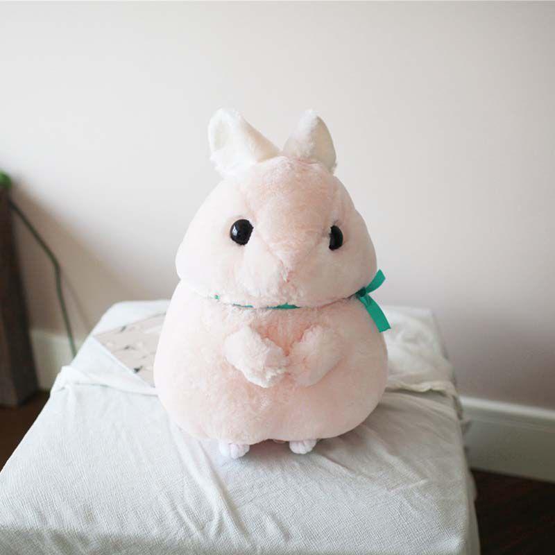 Charming Cute Kids Baby Plush Soft Bunny Pink White Rabbit Doll Ideal For Gift Giving