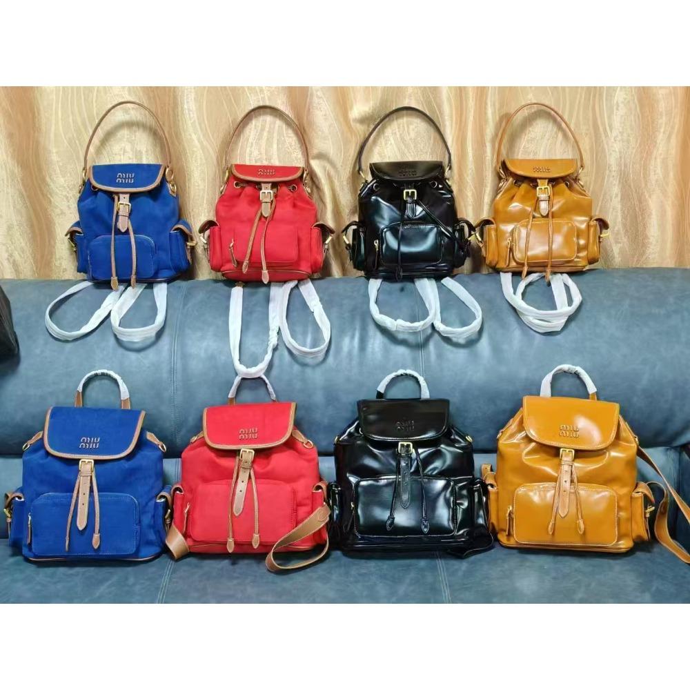 Новый холщовый рюкзак Miao miu 2025, большая вместимость, премиальное качество, универсальный, портативный, для плеча, для путешествий, для ежедневных поездок