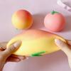 Мультяшный персик из ПУ, сквиши, медленно поднимающийся, антистресс, для снятия напряжения, кавайи, детские сквиши-игрушки, подарок, фиджет-игрушка