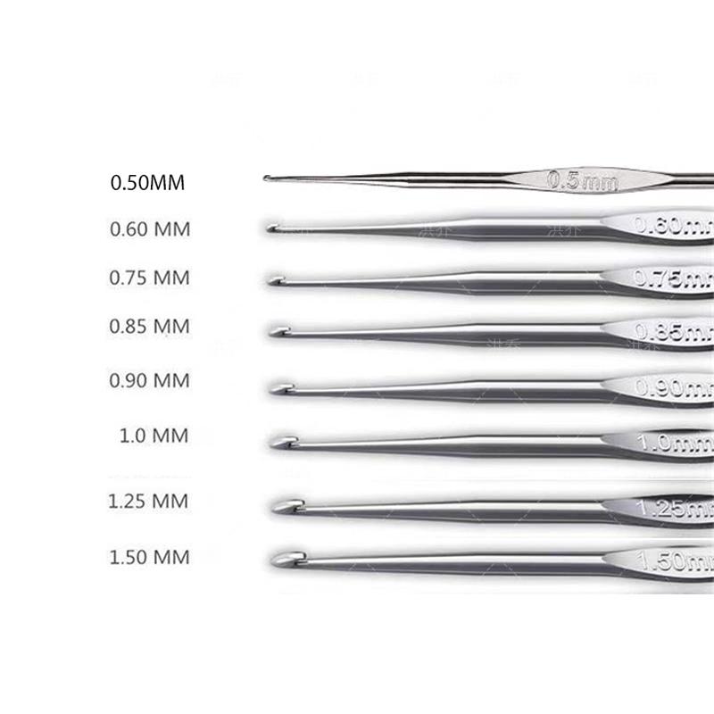 10 шт., крючки для вязания крючком, вязание крючком, спицы, набор вязальных спиц, комплект для вязания крючком