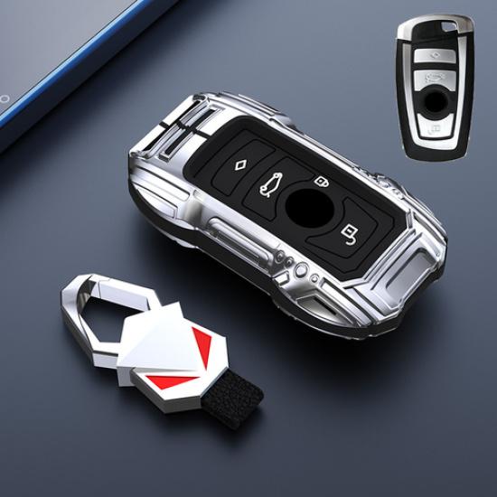 Zinc Alloy Silicone Car Key Case Cover For BMW 1 2 3 4 5 6 7 X3 F10 F30 M2 M5 X4