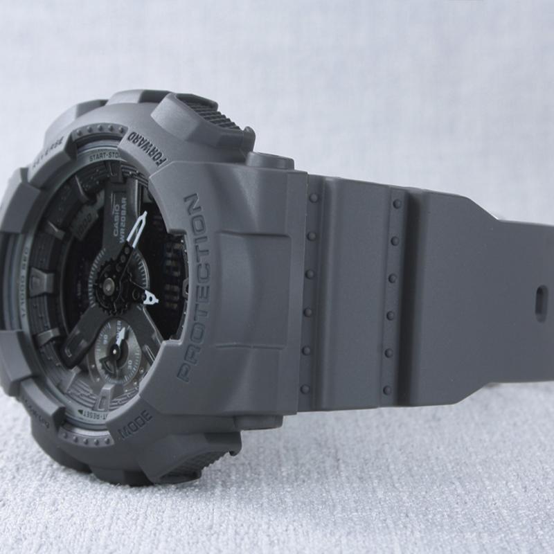 Casio Модный тренд ретро крутой продвинутый динамичный повседневный стрелочный двойной дисплей водонепроницаемый спортивный кварцевый механизм полимерный ремешок японский и GMA-S110CM-8A