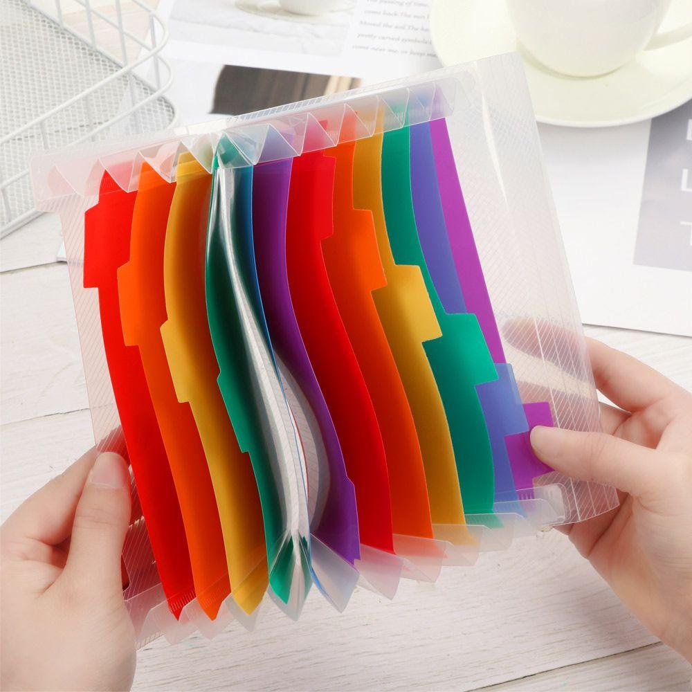 Office Supplies File Case Plastic File Folder Document Bag 13 Pockets Paper Organizer