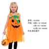 Halloween Witch Costume Girls With Tulle Cape Dress Set Cosplay Stage Outfit